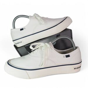 SeeVees SeaChange CVO Casual Canvas Sneakers White Sand Men's‎ 7.5 Women's 9.5